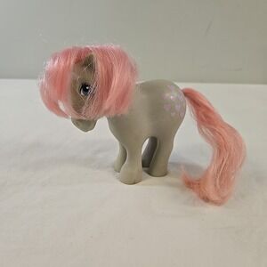 Vintage 1982 G1 My Little Pony Snuzzle Gray with Pink Hearts MLP